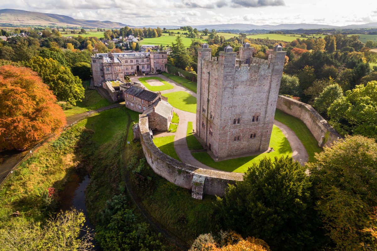 Appleby Castle - an aerial view